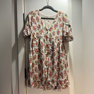 Sézane Melinda Floral Mini Dress